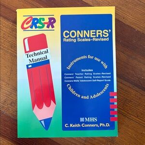 Conners' Rating Scales-Revised Technical Manual LIKE NEW CONDITION